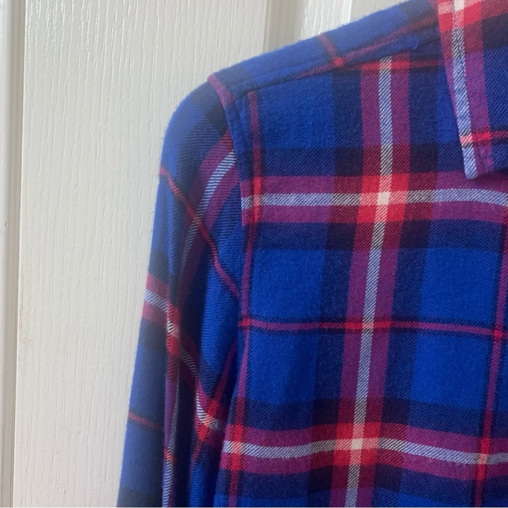 AEO Small Ahh-Mazingly Plaid Flannel Boyfriend Shirt - Picture 6 of 14